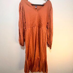 3/4 Sleeve, Stretchy, Tiered, Boho Dress